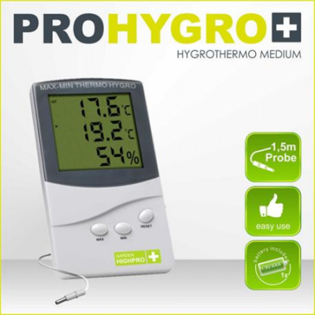TERMOHIGROMETRO MEDIUM CON SONDA GARDEN HIGHPRO MEDIUM | Green Monkey G…