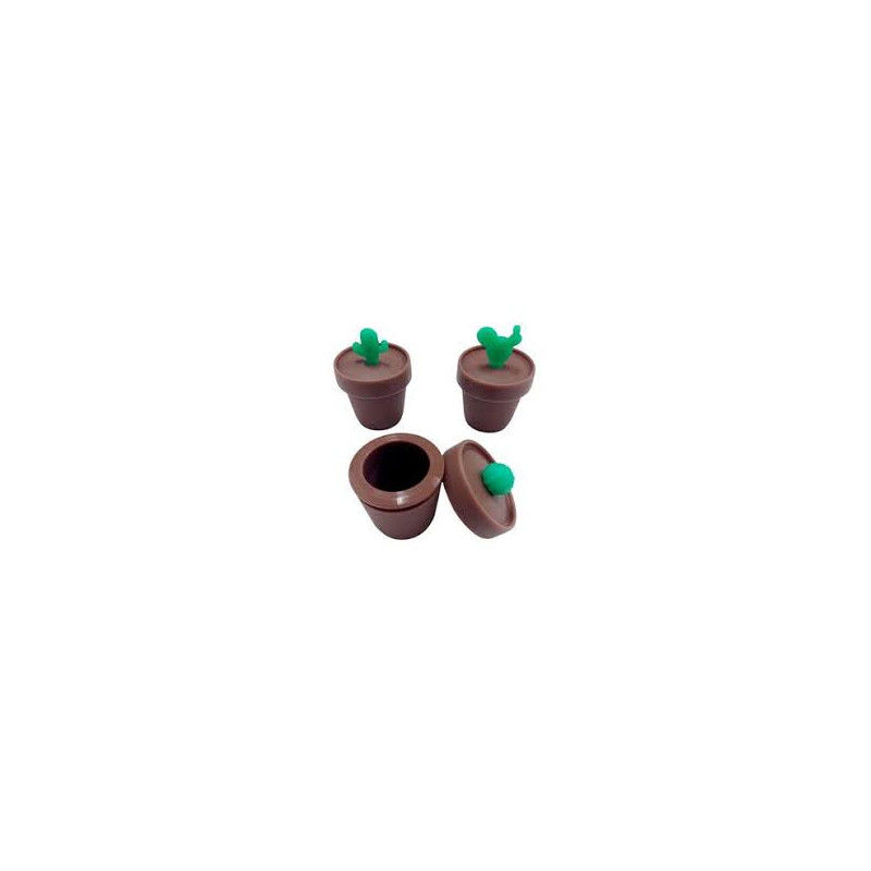 Botes silicona cactus 5 ml (display 30 u) poppins lab